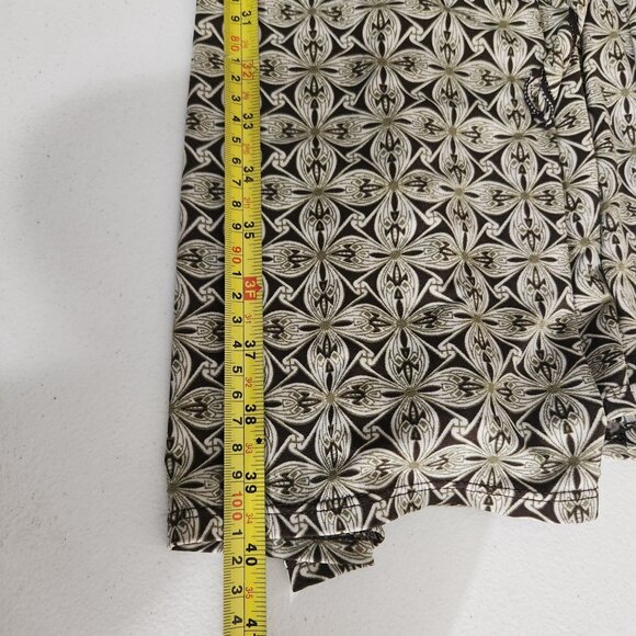 Max Studio Womens Floral Print Wrap Dress XL Polyester/Spandex Brown & Beige - Picture 9 of 13